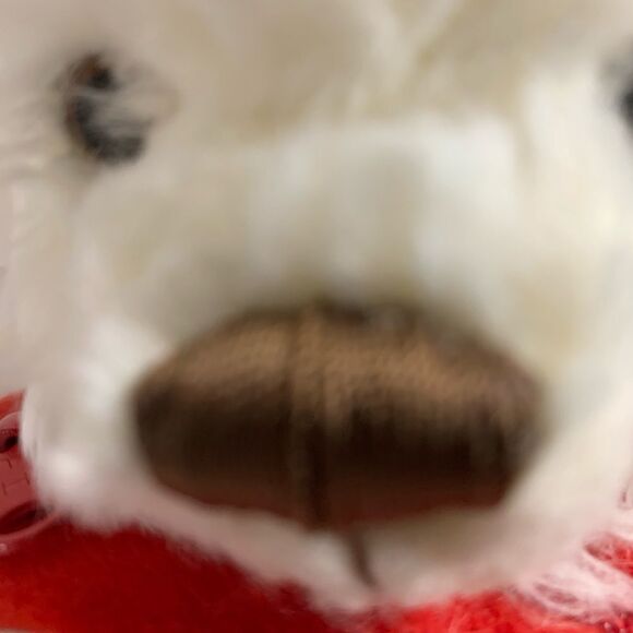 Hallmark White Bear With Red Velvet Zipper Gift Pouch Valentines Love Gift 6X 5 - Picture 12 of 16